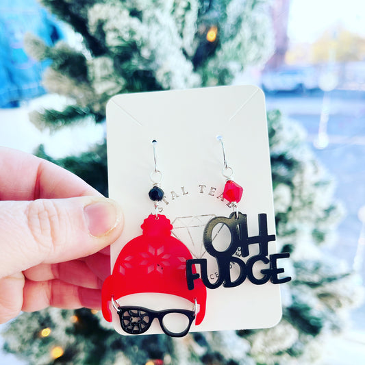Oh Fudge A Christmas Story Earrings