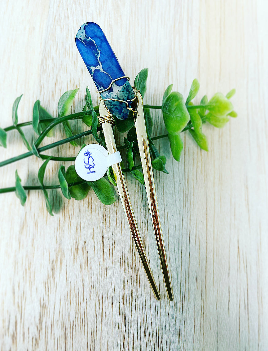 Lapis Lazuli Hair Fork