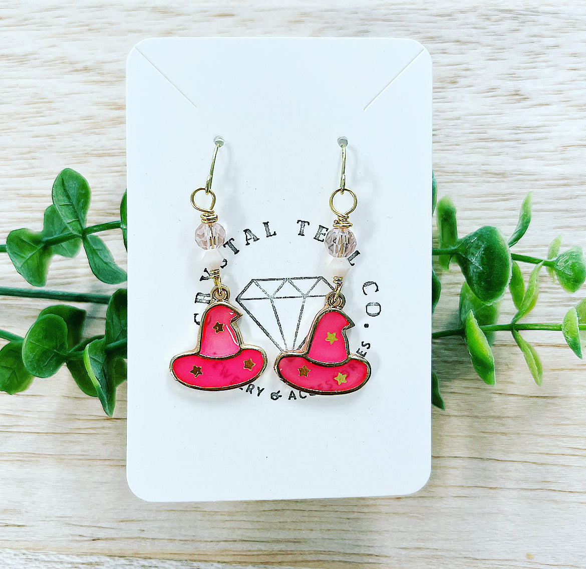 Pink Witch Earrings