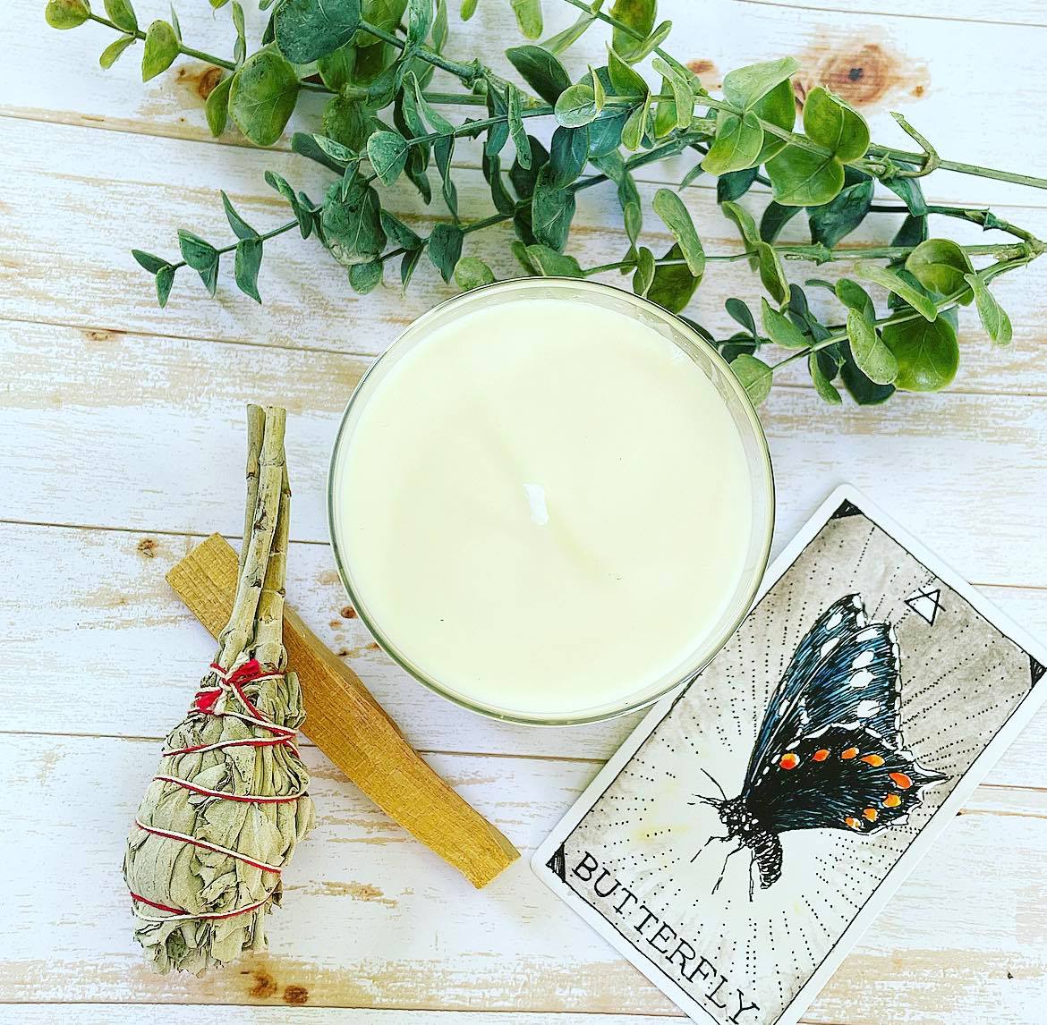 Animal Wisdom Butterfly Candle