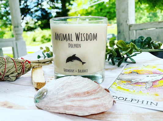 Animal Wisdom Dolphin Candle