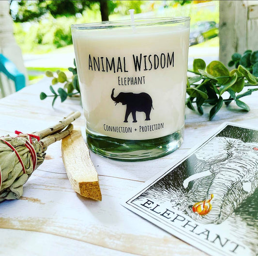 Animal Wisdom Elephant Candle