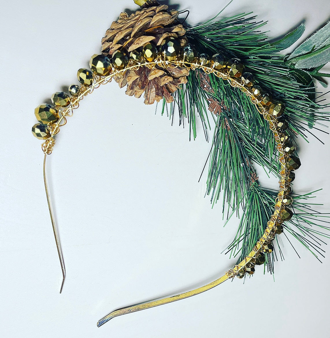 Gold Crystal Gold Headband