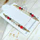 Red And Rose Gold Crystal Glasses Chain